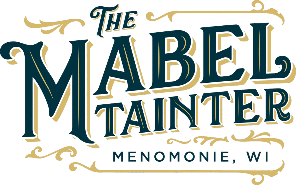 The Mabel Tainter Logo Full Blue